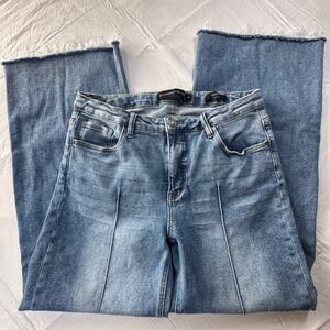 Lucky & Blessed x RR Rolling Ranch Western Trouser Fit Raw Hem Jeans 14 JE425-SW